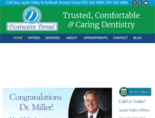 Tablet Screenshot of dentistapplevalleymn.com